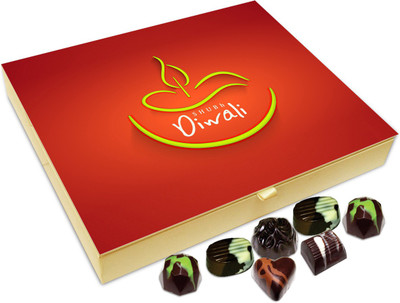 

Chocholik Diwali Gift - Shubh Diwali To Everyone Chocolate Box - 20pc Truffles(240 g)