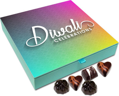 

Chocholik Diwali Gift - Enjoy The Diwali Celebrations Chocolate Box - 9pc Truffles(108 g)