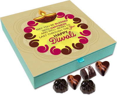 

Chocholik Diwali Gift - May You Stay Blessed On Diwali Chocolate Box - 9pc Truffles(108 g)