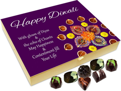 

Chocholik Diwali Gift Box - This Diwali May Happiness Fill Your Life Chocolate Box - 20pc Truffles(240 g)