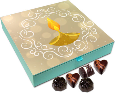 

Chocholik Diwali Gift - May All Your Wishes Come true On This Deepawali Chocolate Box - 9pc Truffles(108 g)