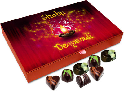 

Chocholik Diwali Gift Box - Happy Deepawali To Everyone Chocolate Box - 12pc Truffles(144 g)