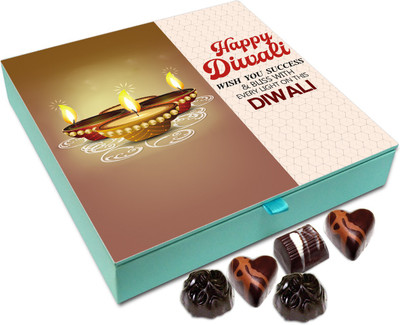 

Chocholik Diwali Gift - Wish You Lots Of Success On This Diwali Chocolate Box - 9pc Truffles(108 g)