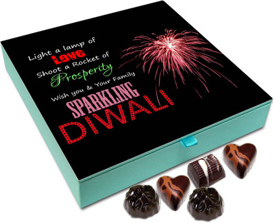 

Chocholik Diwali Gift Box - Wish You And Your Family Happy Diwali Chocolate Box - 9pc Truffles(108 g)