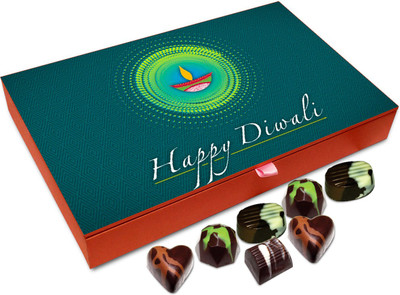 

Chocholik Diwali Gift - Have A Prosperous Diwali Chocolate Box - 12pc Truffles(144 g)