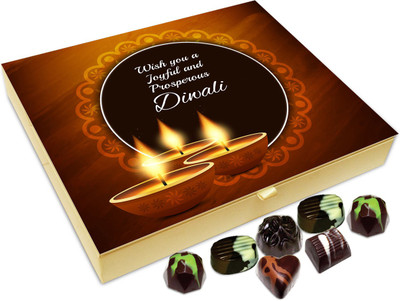

Chocholik Diwali Gift - Wishing You A Joyful And Prosperous Diwali Chocolate Box - 20pc Truffles(240 g)