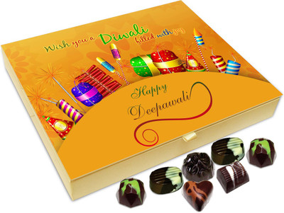 

Chocholik Diwali Gift Box - Wish You A Diwali Filled With Happiness Chocolate Box - 20pc Truffles(240 g)