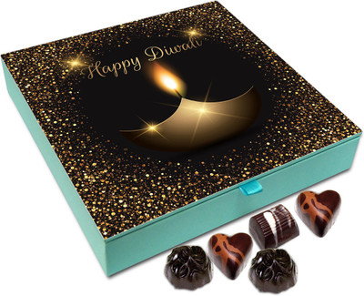 

Chocholik Diwali Gift - Happy Diwali To All The Members Of My Family Chocolate Box - 9pc Truffles(108 g)