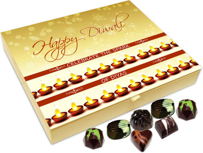 

Chocholik Diwali Gift Box - Celebrate The Spark Of Candles On Diwali Chocolate Box - 20pc Truffles(240 g)