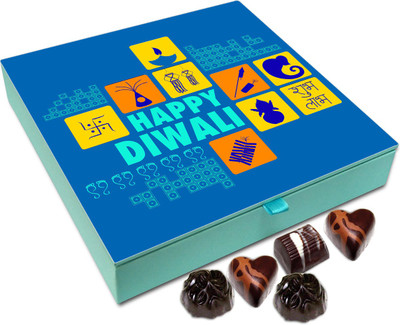 

Chocholik Diwali Gift Box - Lets Celebrate Together This Diwali Chocolate Box - 9pc Truffles(108 g)