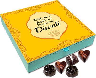 

Chocholik Diwali Gift Box - Hope You Have A Joyful And Prosperous Diwali Chocolate Box - 9pc Truffles(108 g)
