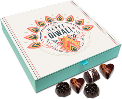 

Chocholik Diwali Gift Box - Have A Colorful Diwali Chocolate Box - 9pc Truffles(108 g)