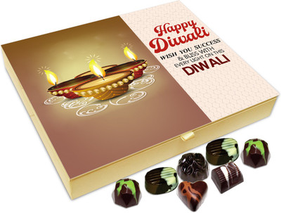 

Chocholik Diwali Gift - Wish You Lots Of Success On This Diwali Chocolate Box - 20pc Truffles(240 g)