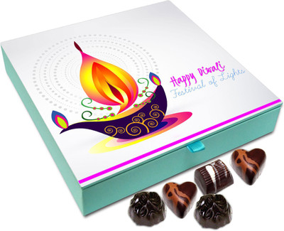 

Chocholik Diwali Gift Box - Happy Diwali The Festival Of Light Chocolate Box - 9pc Truffles(108 g)
