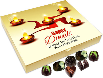 

Chocholik Diwali Gift - This Diwali Sparkle Up Your Life Chocolate Box - 20pc Truffles(240 g)