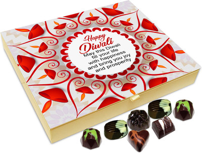 

Chocholik Diwali Gift - May This Diwali Bring Prosperity IN Your Life Chocolate Box - 20pc Truffles(240 g)