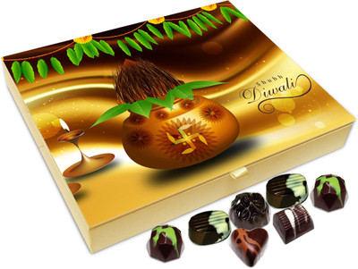 

Chocholik Diwali Gift Box - Happy Deepawali Chocolate Box - 20pc Truffles(240 g)