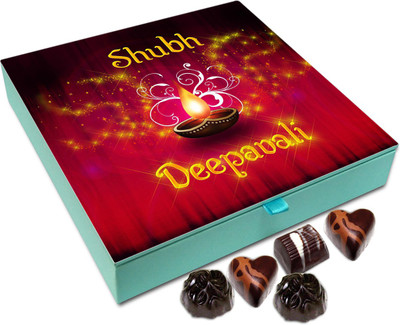 

Chocholik Diwali Gift Box - Happy Deepawali To Everyone Chocolate Box - 9pc Truffles(108 g)