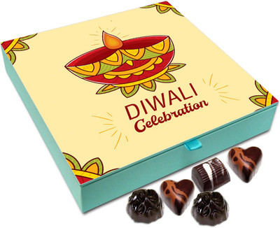 

Chocholik Diwali Gift Box - Diwali Celebrations Are Very Auspicious Chocolate Box - 9pc Truffles(108 g)