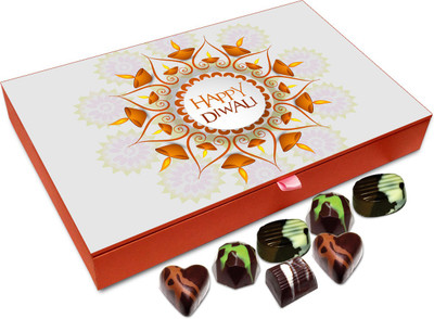 

Chocholik Diwali Gift - Have A Peaceful And Prosperous Diwali Chocolate Box - 12pc Truffles(144 g)
