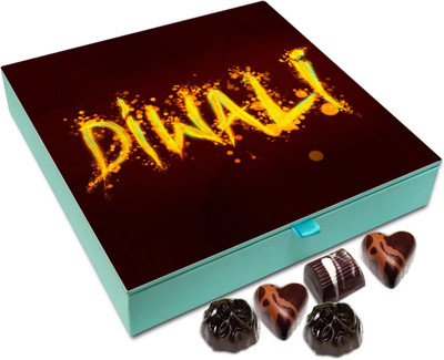 

Chocholik Diwali Gift Box - Diwali The Festival Of Light Chocolate Box - 9pc Truffles(108 g)
