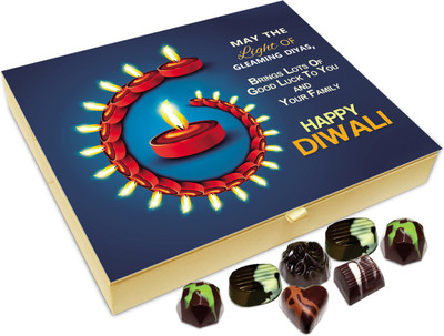 

Chocholik Diwali Gift - May This Diwali Bring Lots Of Good Luck Chocolate Box - 20pc Truffles(240 g)