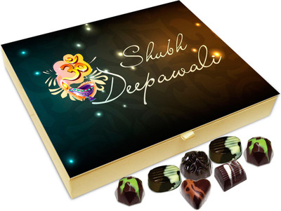 

Chocholik Diwali Gift - Shubh Deepawali Chocolate Box - 20pc Truffles(240 g)
