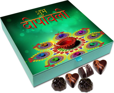 

Chocholik Diwali Gift Box - Have A Sparkling And Colorful Diwali Chocolate Box - 9pc Truffles(108 g)