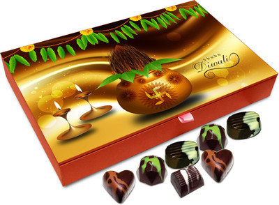 

Chocholik Diwali Gift Box - Happy Deepawali Chocolate Box - 12pc Truffles(144 g)