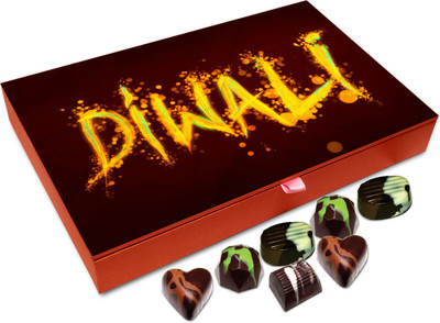 

Chocholik Diwali Gift Box - Diwali The Festival Of Light Chocolate Box - 12pc Truffles(144 g)
