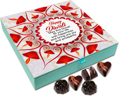 

Chocholik Diwali Gift - May This Diwali Bring Prosperity IN Your Life Chocolate Box - 9pc Truffles(108 g)