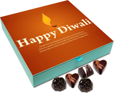 

Chocholik Diwali Gift Box - Diwali The Festival Of Happiness Chocolate Box - 9pc Truffles(108 g)