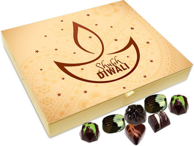 

Chocholik Diwali Gift - Shubh Diwali Chocolate Box - 20pc Truffles(240 g)