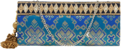 

Tarusa Casual Blue Clutch