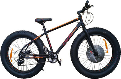 

LA Sovereign Rock 5.0 21 Speed 26 T Fat Tyre Cycle(21 Gear, Multicolor), Black;orange