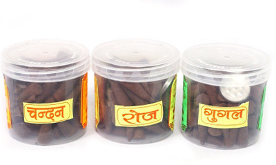 

Shri Guru Vandana Shri Guru Vandana Premium Dhoop Cones ( Pack of 3 Boxes) Sandal, Rose, Guggul Dhoop Cone(Pack of 3)