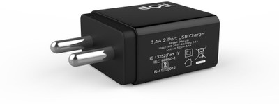 

Dott Dott Power Plug+Duo 3.4A Dual Port USb Wall Charger Dock(Black)