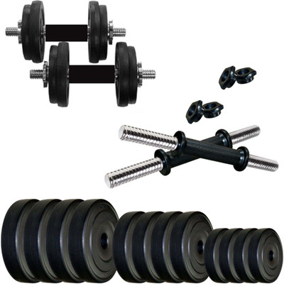 

KRX PVC DM 14KG COMBO 16 Adjustable Dumbbell(14 kg), Black