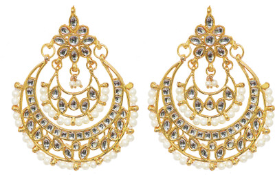 

Penny Jewels Cubic Zirconia Alloy Chandbali Earring