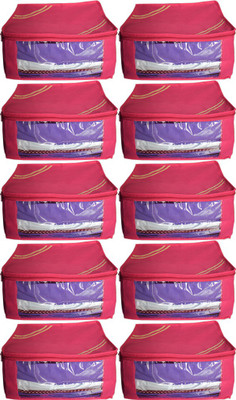 

Aadhya Multipurpose Non Woven Designer Saree Cover Pack of 10(Pink)