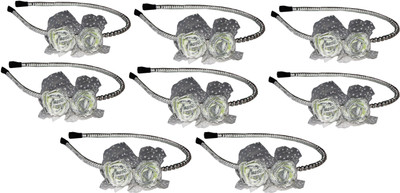 

Sweet Combo of Metal Floral Hairbands Hair Accessory Set(Multicolor)