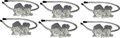 

Yashasvi Combo of Metal Floral Hairbands Hair Band(Multicolor)