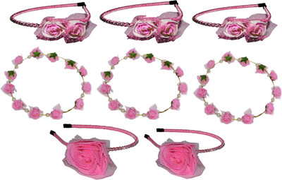 

Sweet Combo of Metal Floral Hairbands Hair Accessory Set(Multicolor)