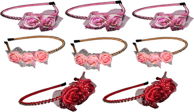 

Yashasvi Combo of Metal Floral Hairbands Hair Band(Multicolor)
