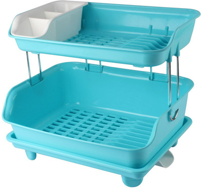 

HOKIPO Plastic Kitchen Rack(Blue)