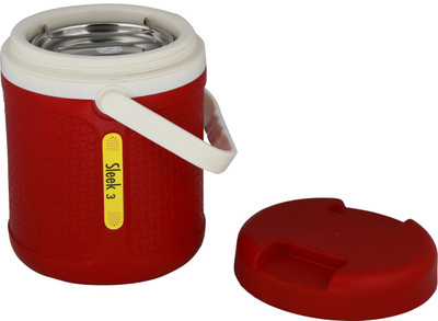 

Jaypee Sleek 3 3 Containers Lunch Box(1110 ml), Maroon