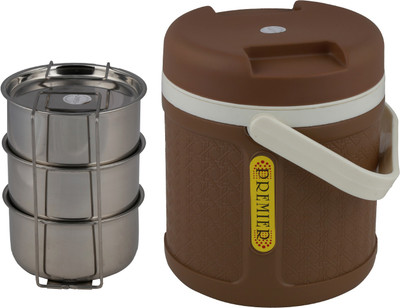 Jaypee Premier 3 3 Containers Lunch Box(1590 ml), Beige
