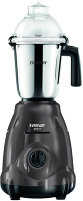 Eveready Bolt 750 W Mixer Grinder(Metallic Grey, 3 Jars)