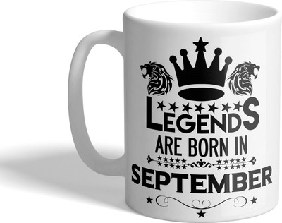 

The Mugs Legend September Ceramic Mug(330 ml), White
