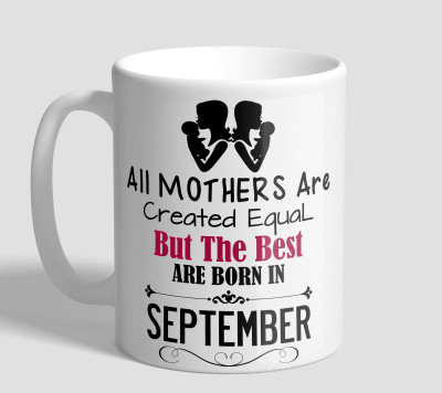 

The Mugs Mother September Ceramic Mug(330 ml), White
